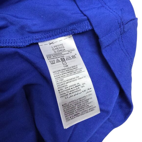 Old Navy Womens Sleeveless Blue Relaxed Swing Dress Size Large Petite - Picture 4 of 11